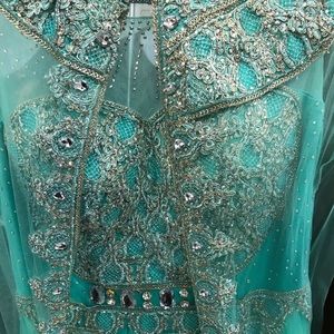 2 piece middle eastern inspired evening gown